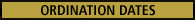 Dates of Ordinations of Australian Clergy Dates of Ordinations of Australian Clergy